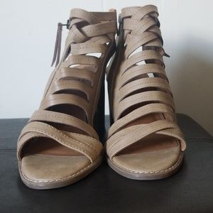 Open toe bootie sandals